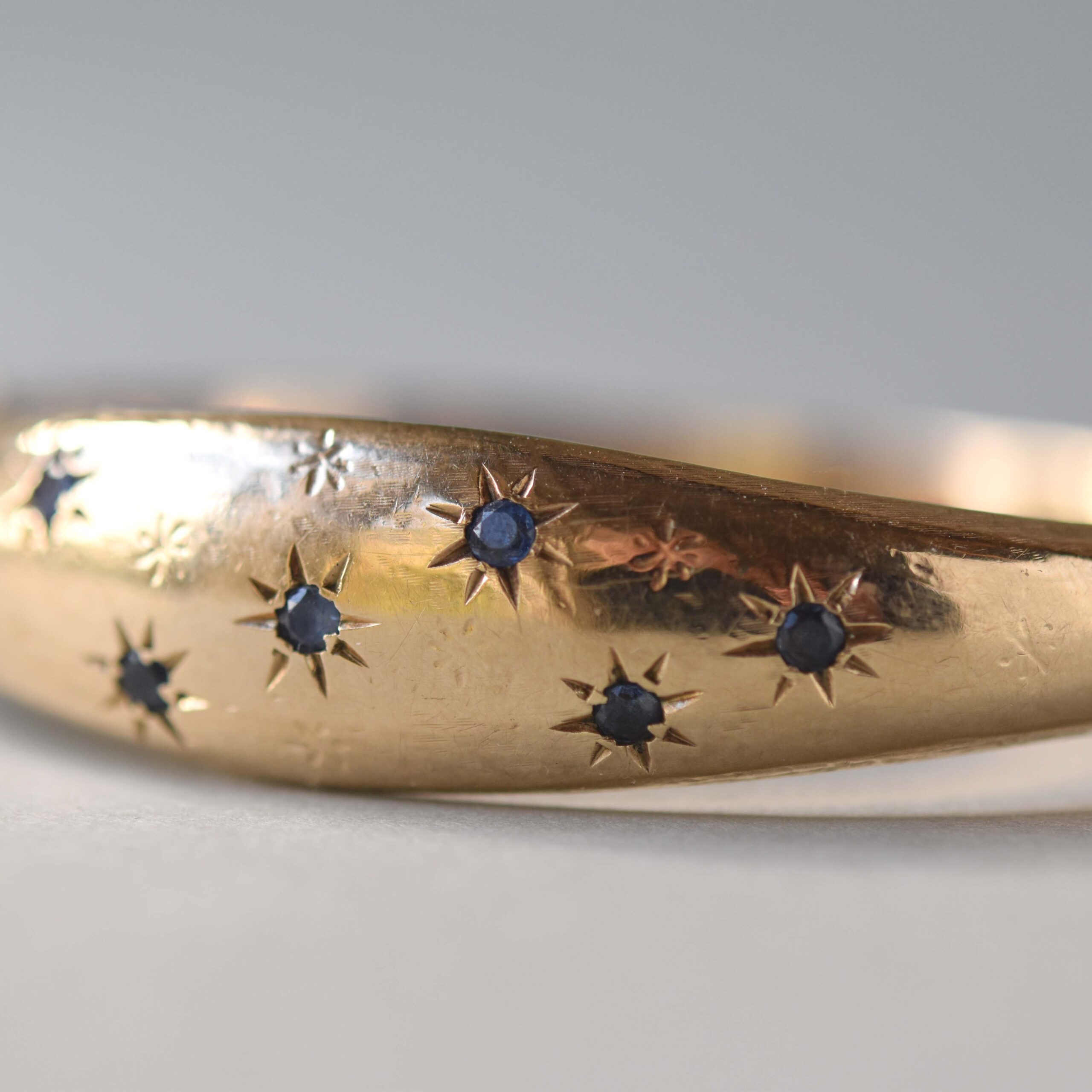 thumbnail image 2 of Pure Hands Handmade Resin Bangle Set Trio | Star Scape Collection In Moonless Night Black With Hand-Carved Starburst Design & Clear Zircon Embellishments Studio 2 of 9