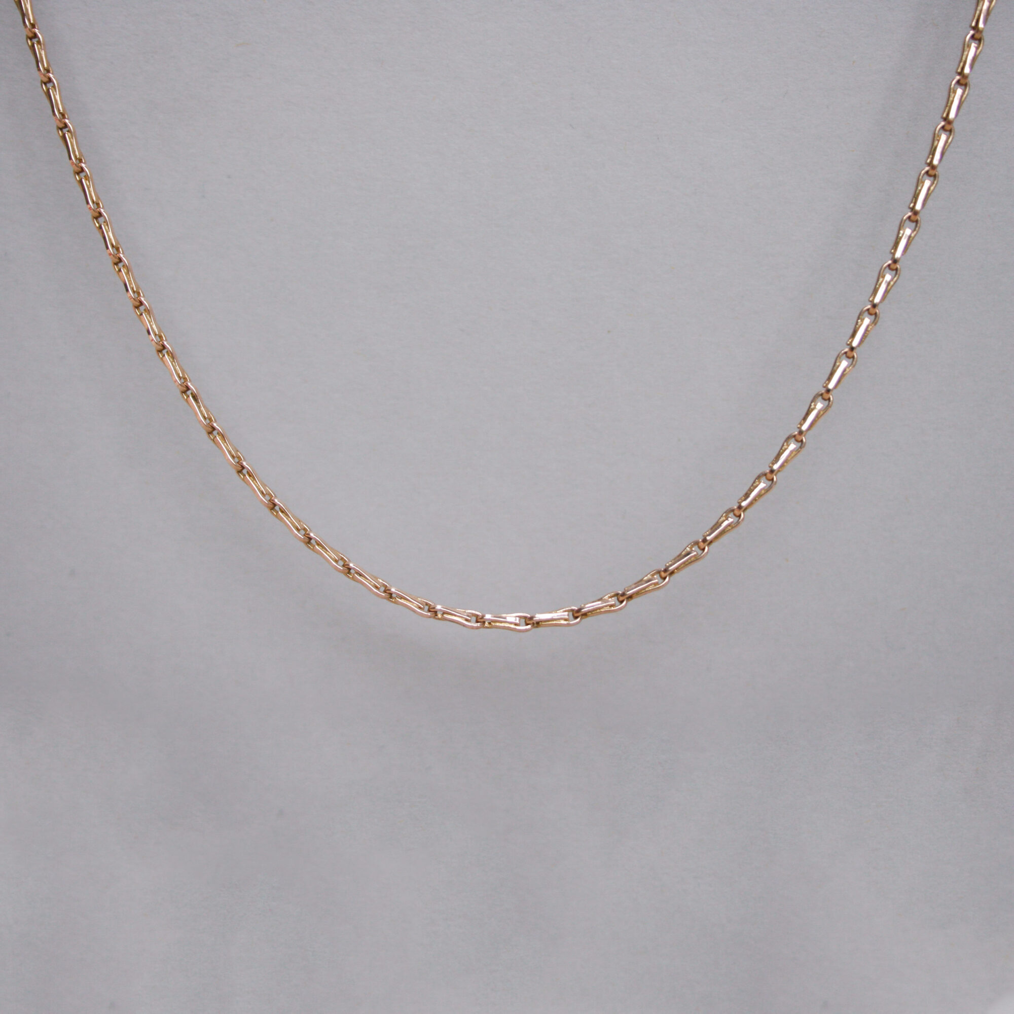 Aesthetic 9ct gold hayseed link chain necklace - Image 3